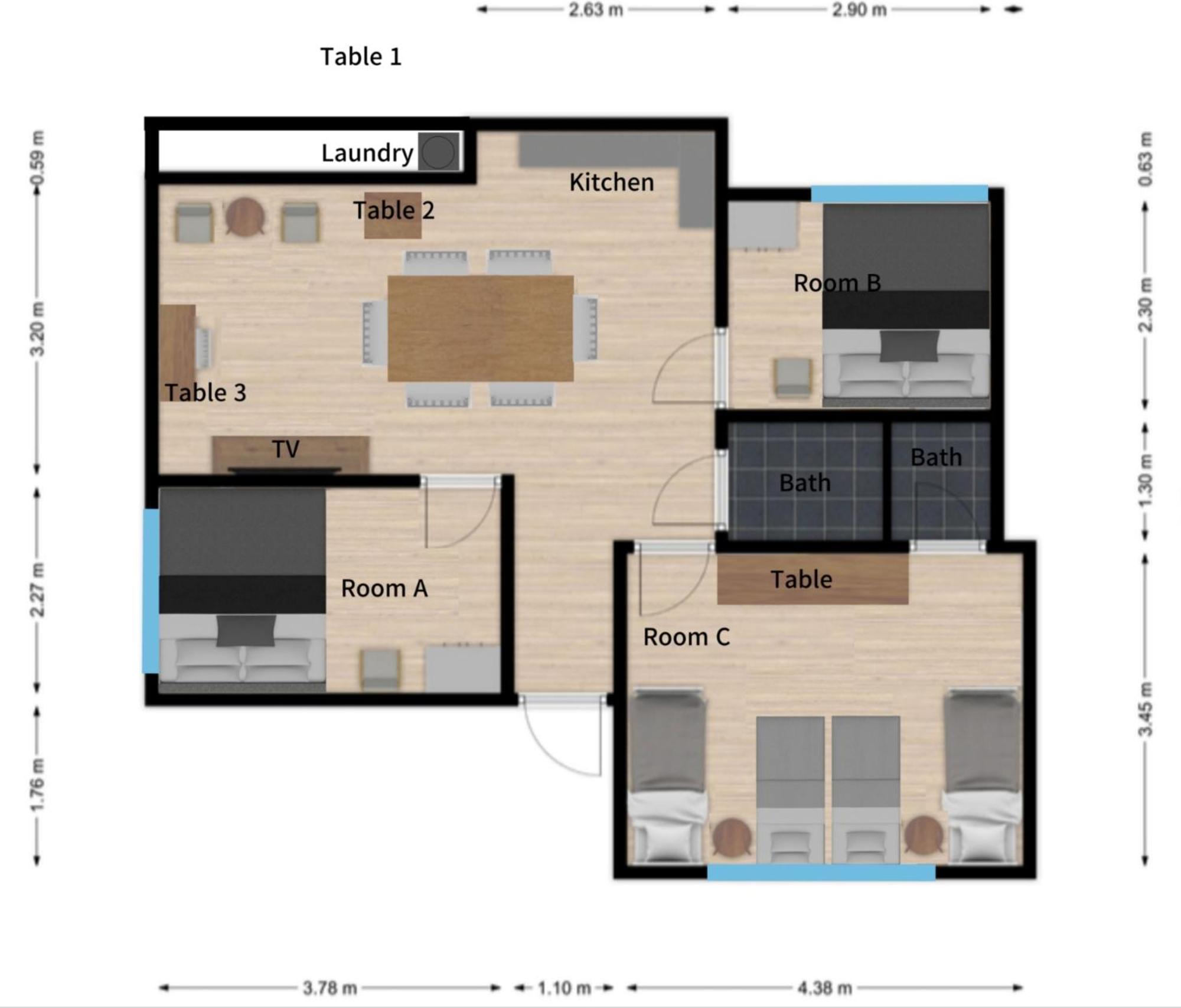 Hongdae Sunlight House-3room2bath 서울특별시